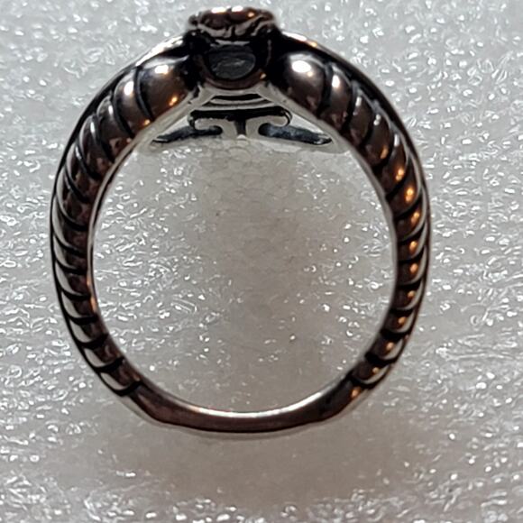 Vintage Carolyn Pollack (Relios)  Sterling Blue Cabochon Ring - Picture 6 of 11